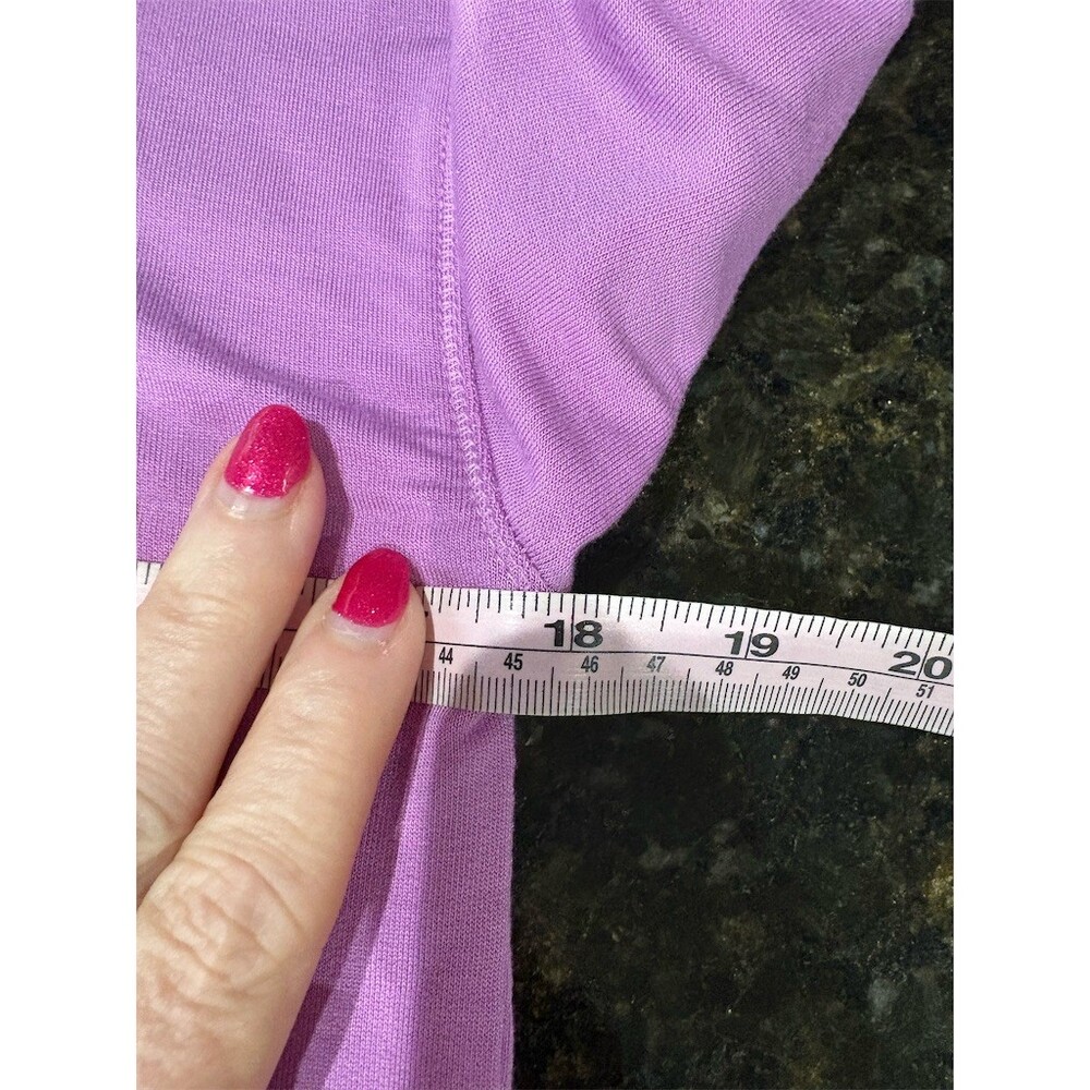 All in Motion Pullover Top Womens XL Purple Long Sleeve Kangaroo Pocket - Picture 4 of 7